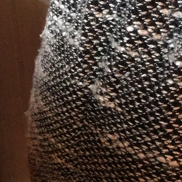 Vintage Uptown Expressions black and white textured woven mid-length dress - Picture 8 of 16